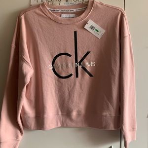 Calvin Klein blush sweatshirt SIZE L